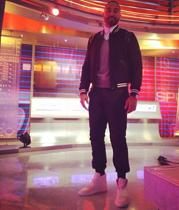 Matt Kemp wearing Balenciaga Pleated Sneakers