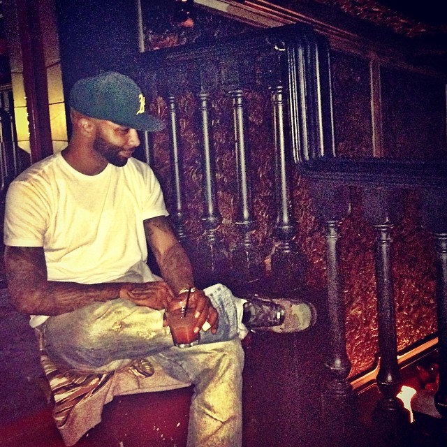 Joe Budden wearing Nike Air Force 1 Max VT Camo