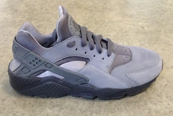 grey suede huaraches