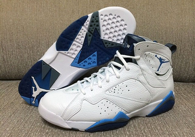 french blue 7s on feet