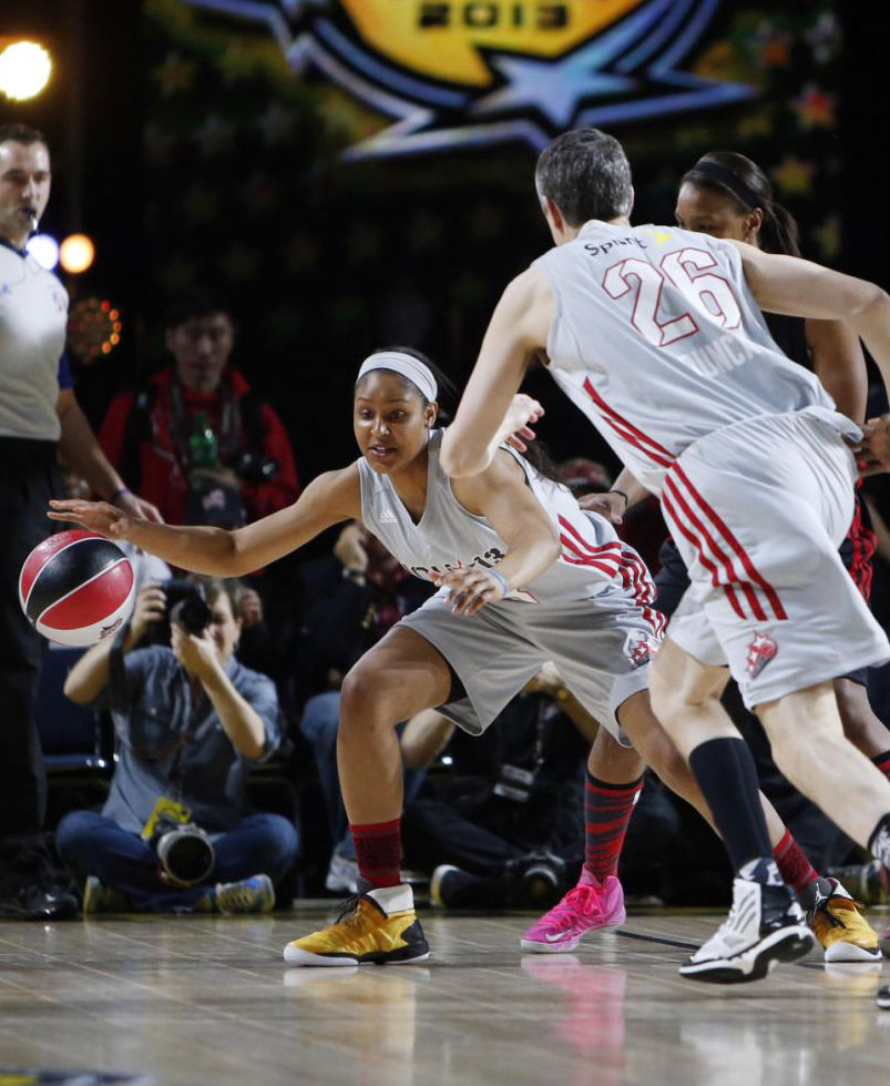 Maya Moore wearing Air Jordan XX8 PE