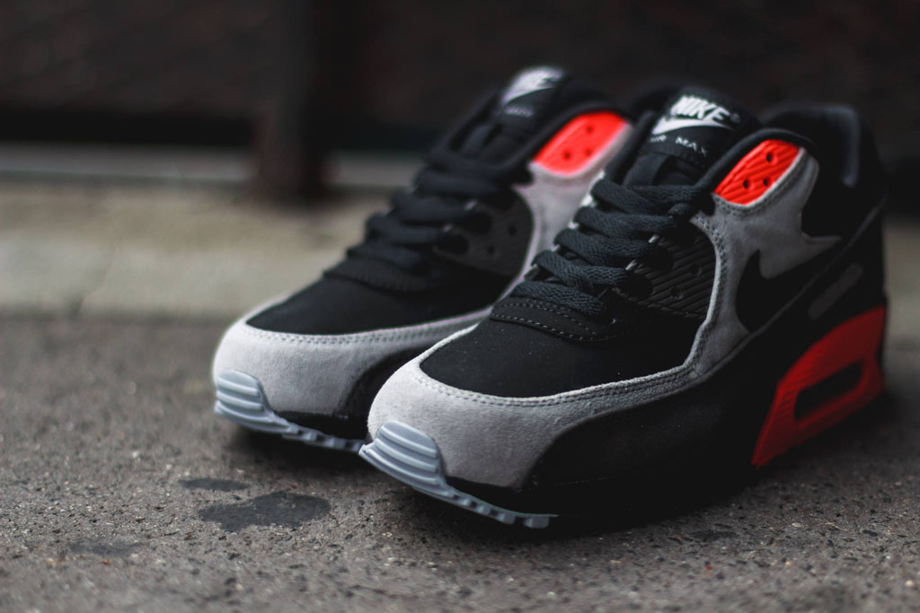 nike air max 90 leather black