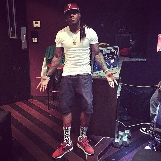 Ace Hood wearing Nike Air Max 1 Burgundy