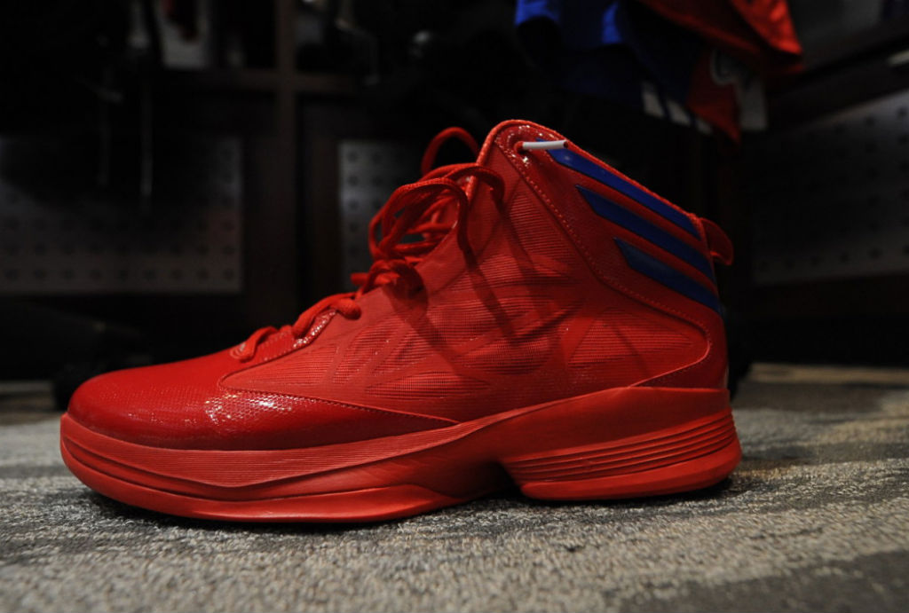 Matt Barnes wearing adidas Crazy Fast Red Blue (1)