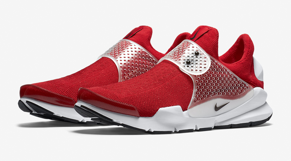 nike sock dart red