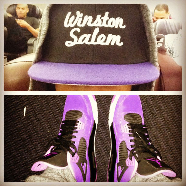 Chris Paul Shares Purple Air Jordan 4 