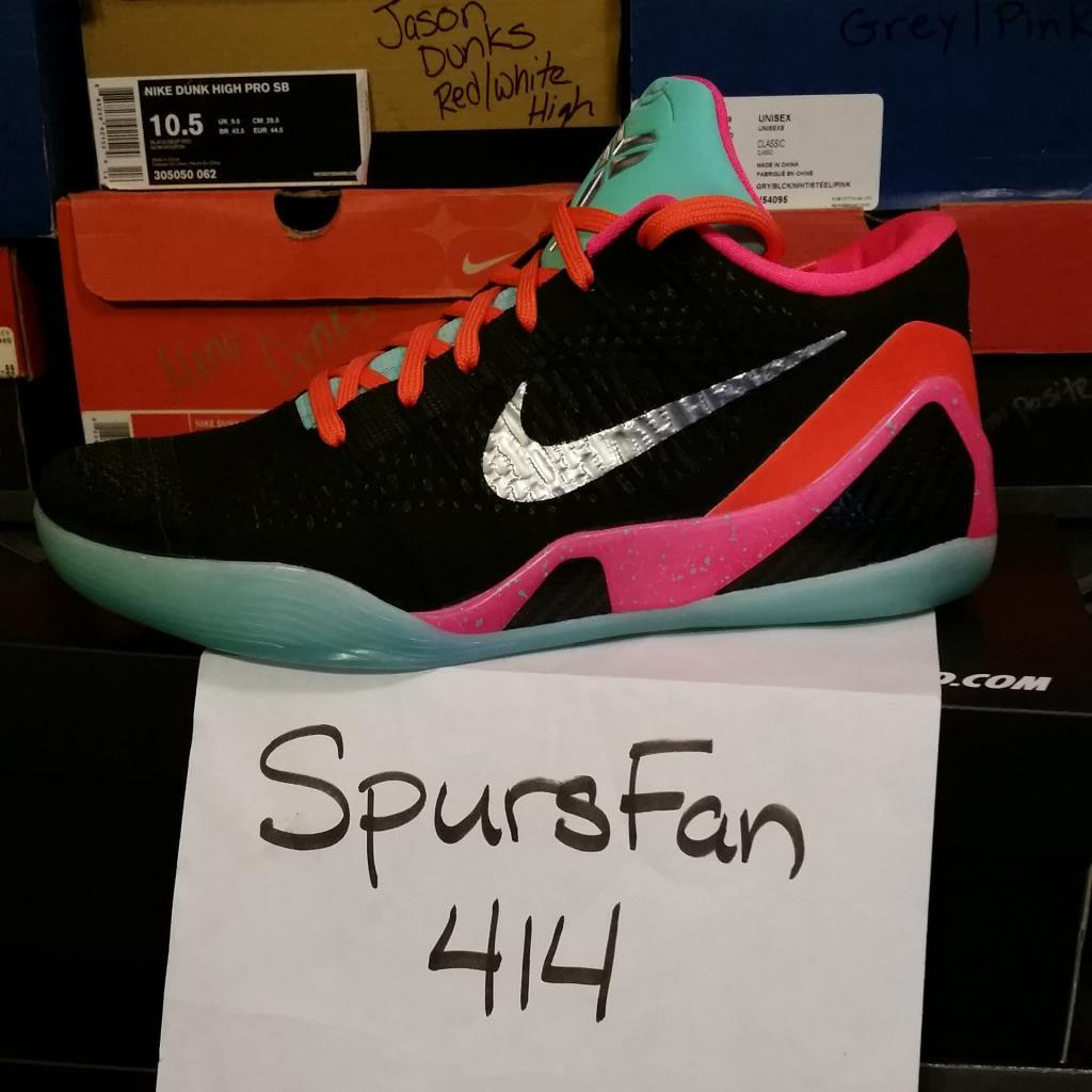 NIKEiD Kobe 9 Elite Low Spurs by spursfan414 (1)