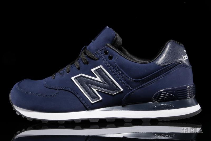 new balance 574 blue black