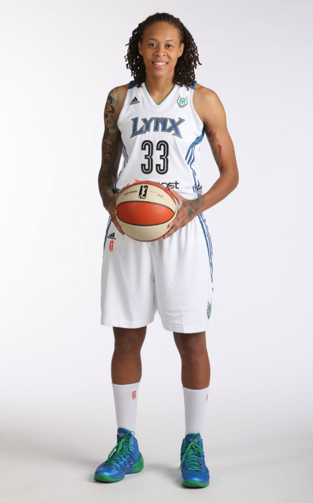 Seimone Augustus wearing Nike Hyperdunk 2013 PE