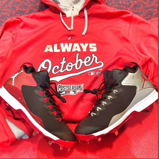 Gio Gonzalez's Jordan Super.Fly 3 Washington Nationals PE  Cleats