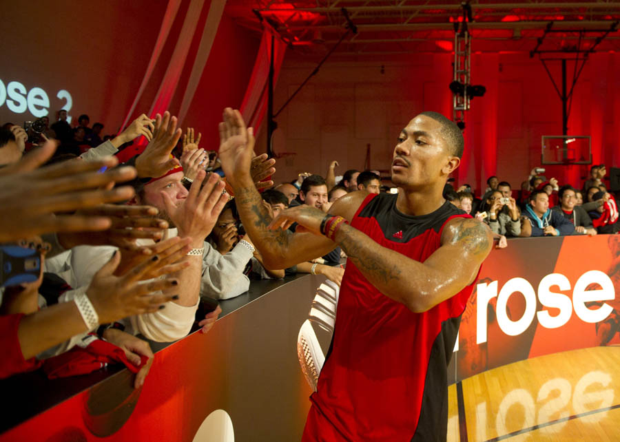 adidas "Run with Derrick Rose" Event in Chicago 11
