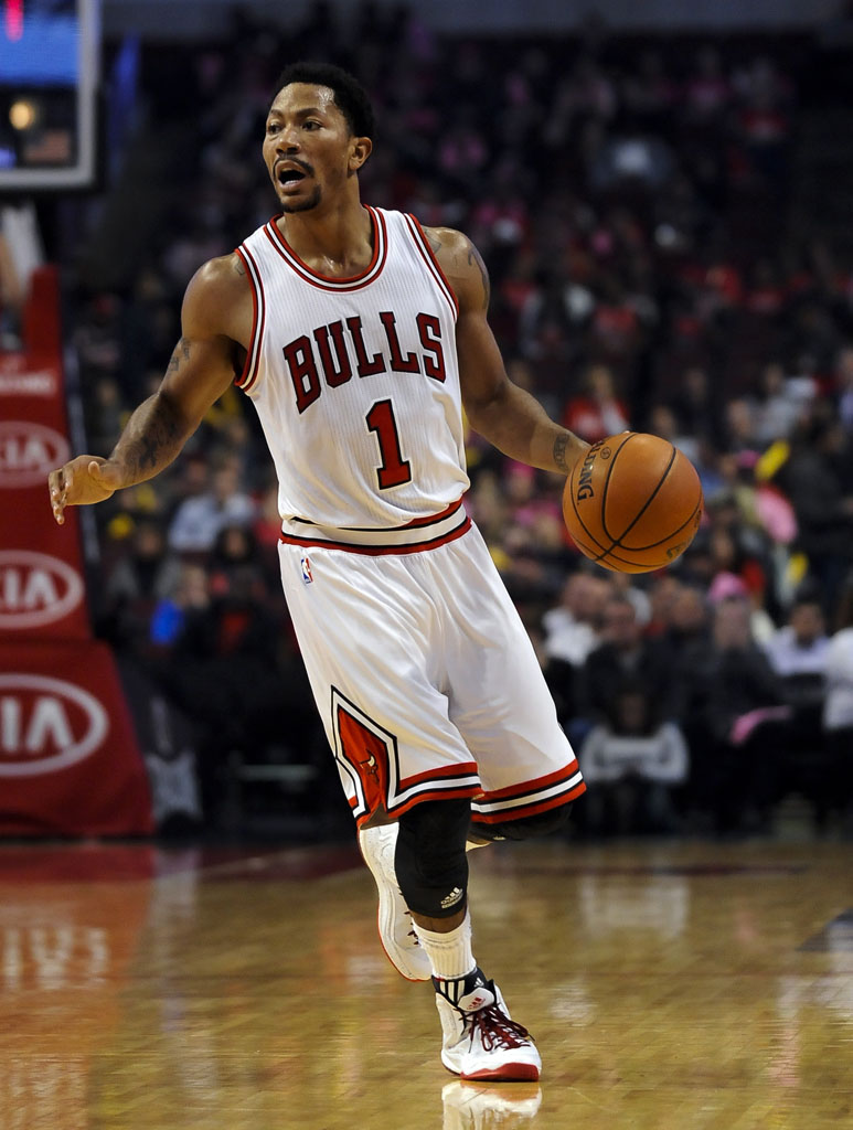 Derrick Rose wearing adidas D Rose 5 Boost Home (5)