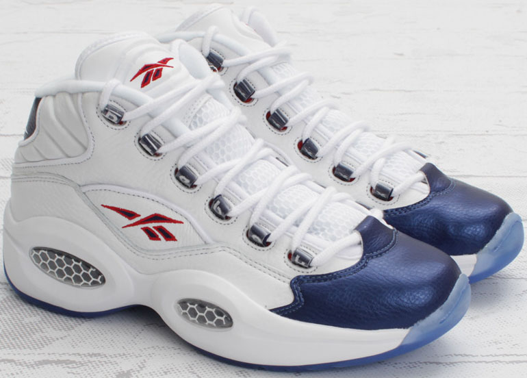 Reebok Question - White/Navy | Sole Collector