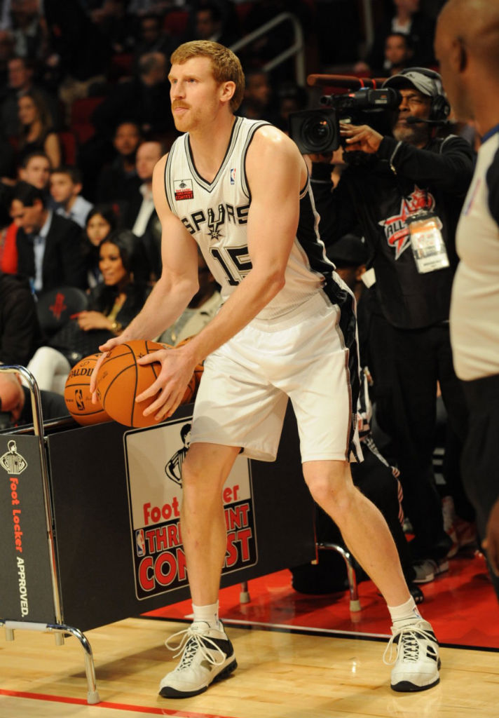 Matt Bonner wearing New Balance 8025