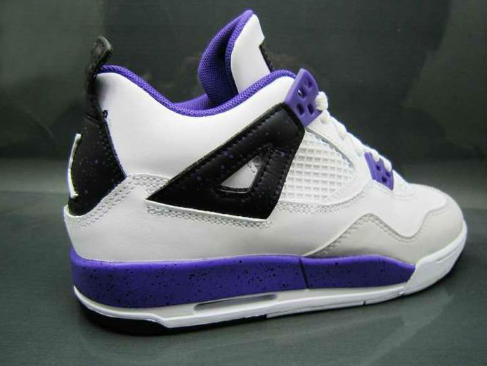 jordan 4 white and purple