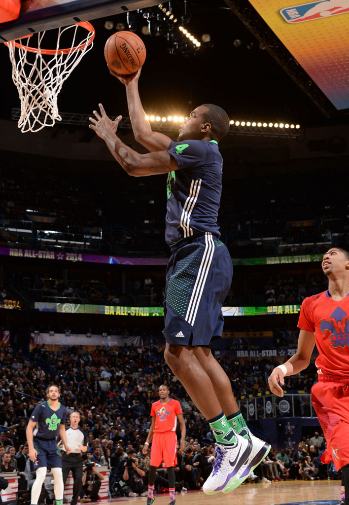 Paul Millsap wearing Nike Zoom Crusader All-Star