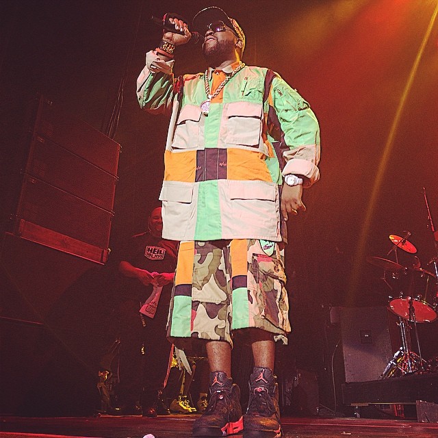 Big Boi wearing Air Jordan 3Lab5 Infrared