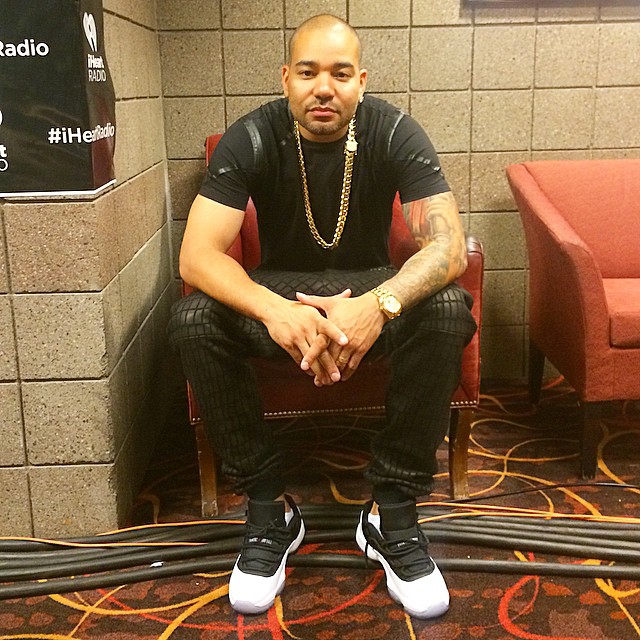 DJ Envy wearing Air Jordan XI 11 Low Black/White