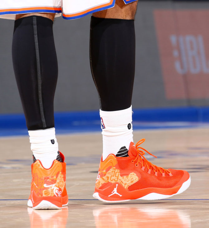 #SoleWatch: Carmelo Anthony Battles the Champs in New Jordan Melo M12 ...