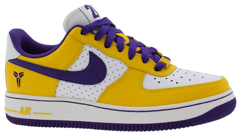 purple and yellow nike air force 1