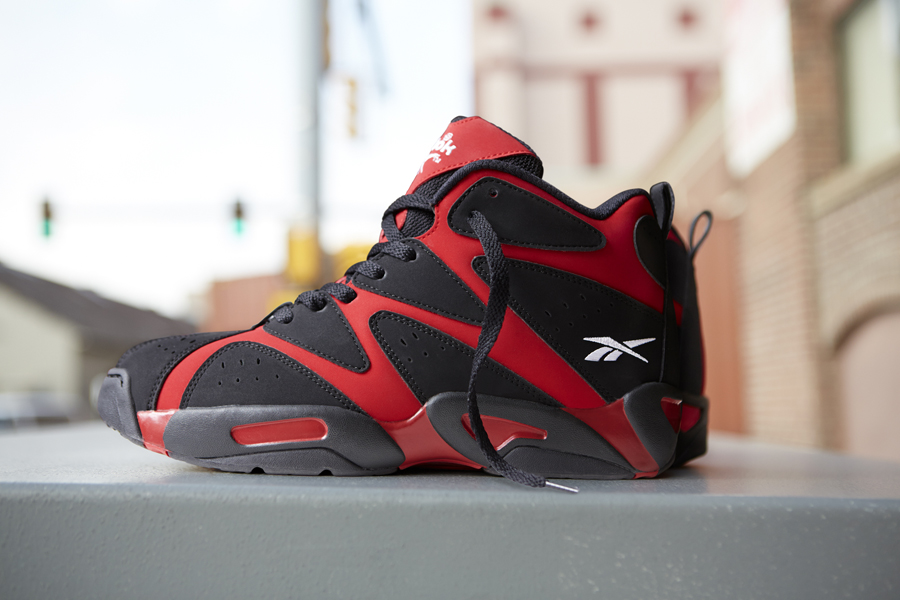 red and black reebok shoes