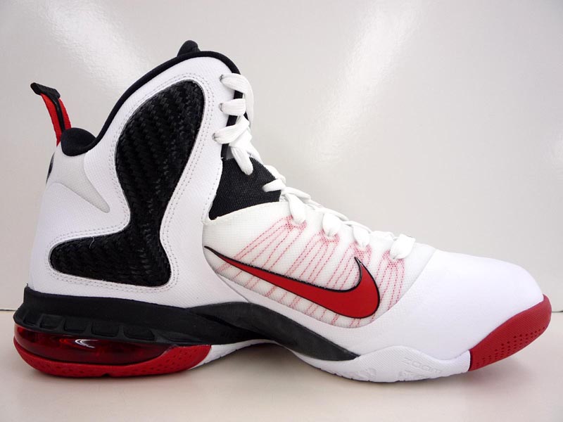 Nike LeBron 9 White Black Sport Red 469764-100