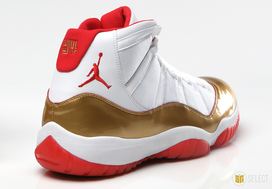 jordan 11 red and gold