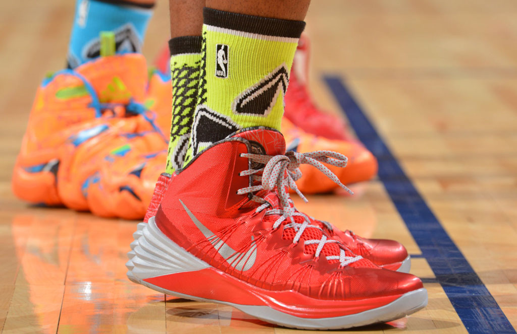 Terrence Jones wearing Nike Hyperdunk 2013 PE