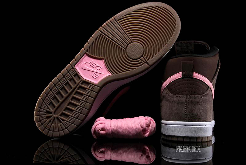 brown and pink nike sb