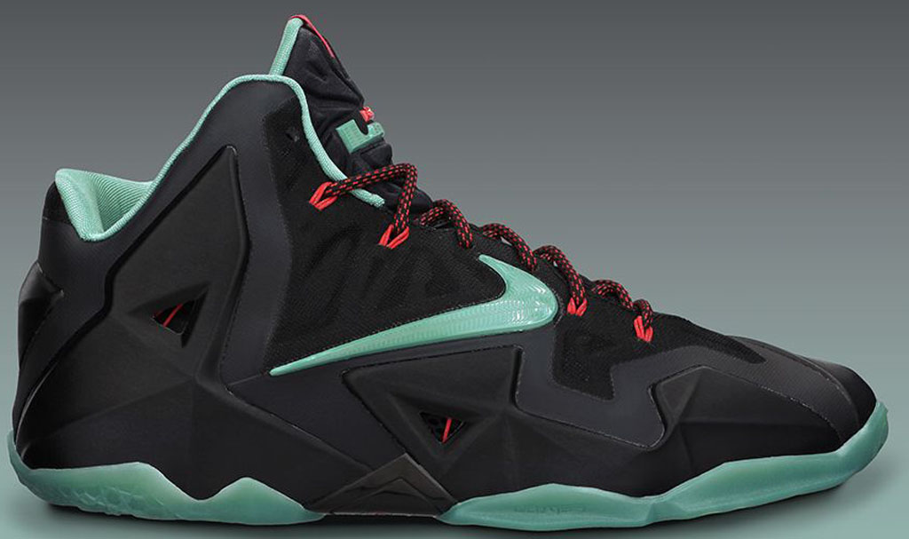 lebron 11 green and black