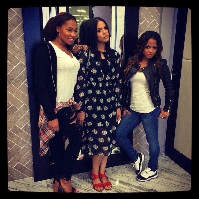 Christina Milian wearing Air Jordan XI 11 Low Concord