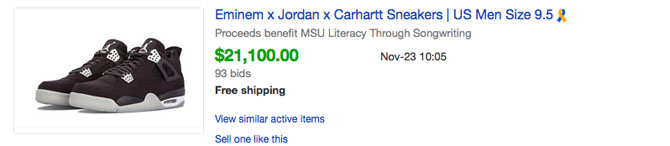 Here's How Much Every x Carhartt x Air Jordan 4 Sold For on eBay | Sole Collector