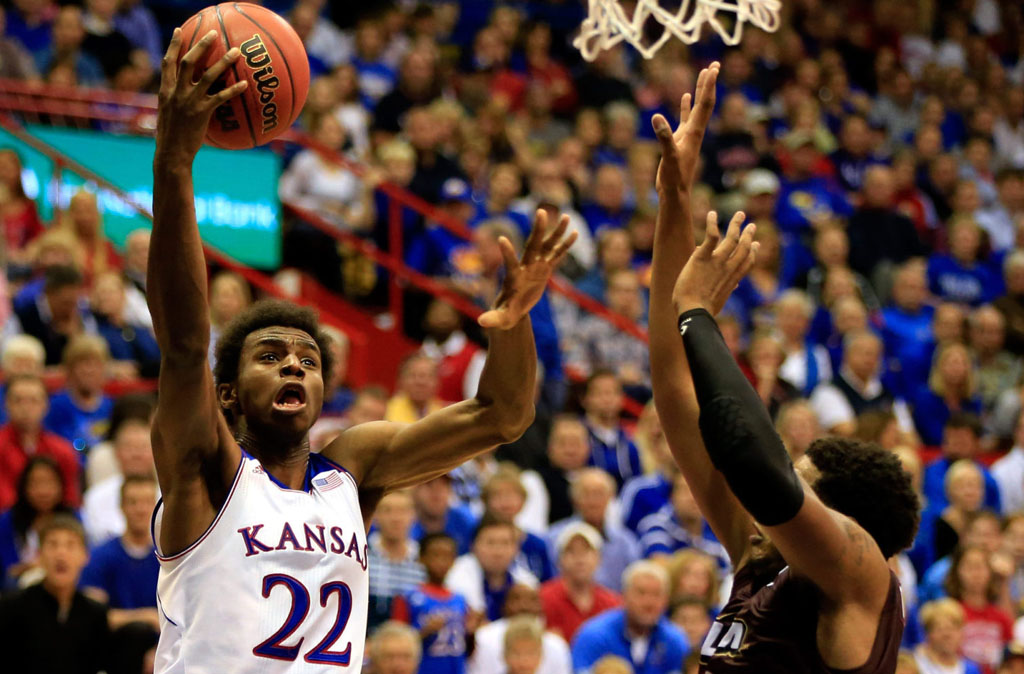 Andrew Wiggins Makes Kansas Debut in adidas Rose 773 2