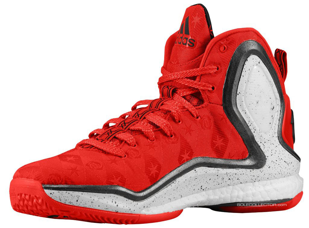 adidas D Rose 5 Boost Red/Cement (2)