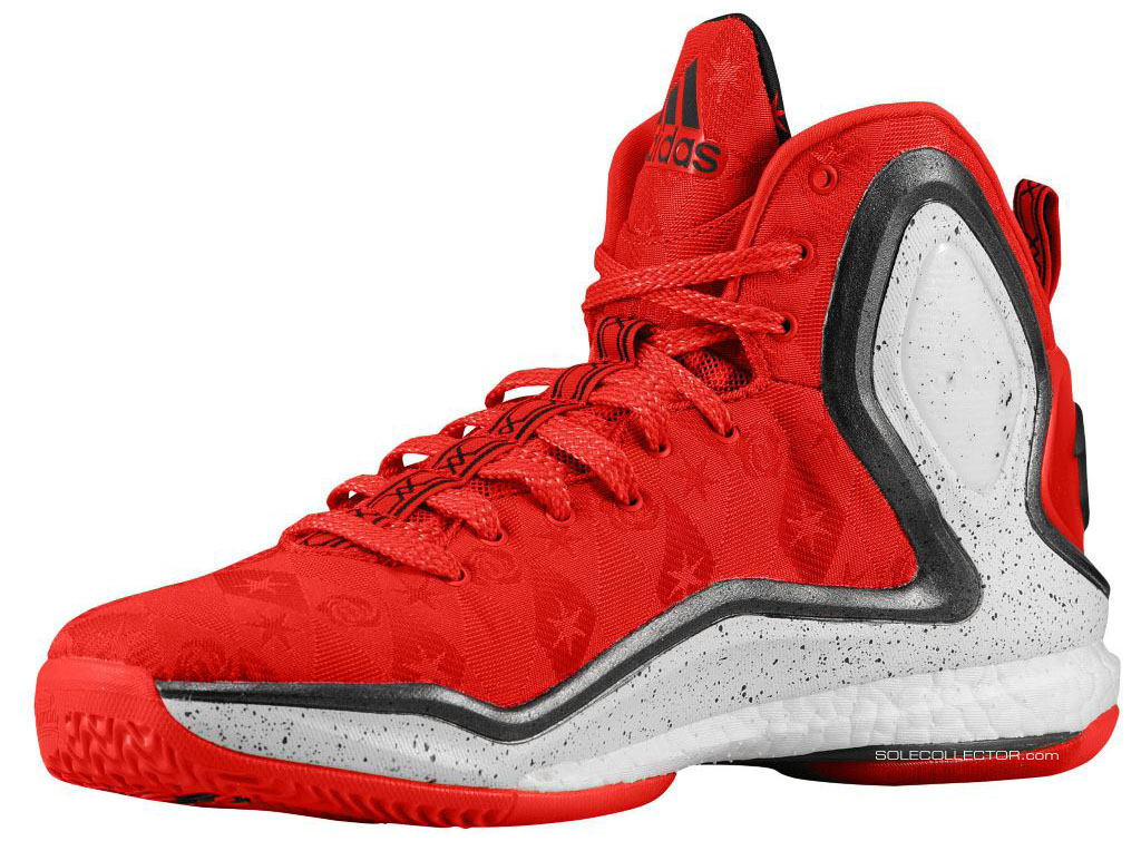 d rose 5 red and white