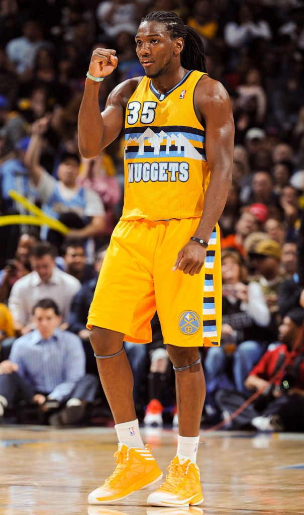 Kenneth Faried wearing adidas Crazy Fast Yellow