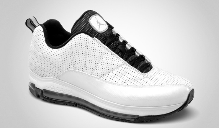 Jordan CMFT Max Air 12 Leather White Black Blue shoes