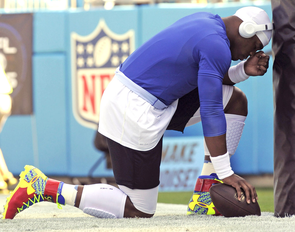 cam newton superman cleats