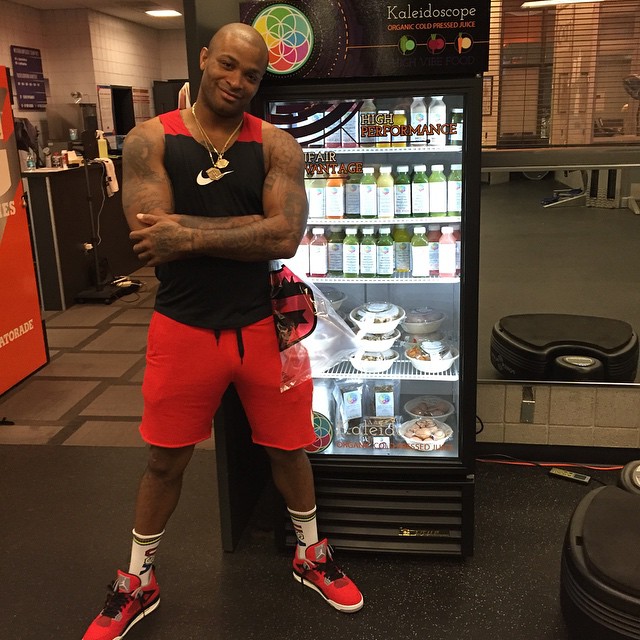 PJ Tucker wearing Air Jordan IV 4 Toro