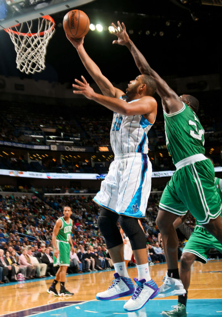 Eric Gordon wearing adidas Crazy Shadow Home PE