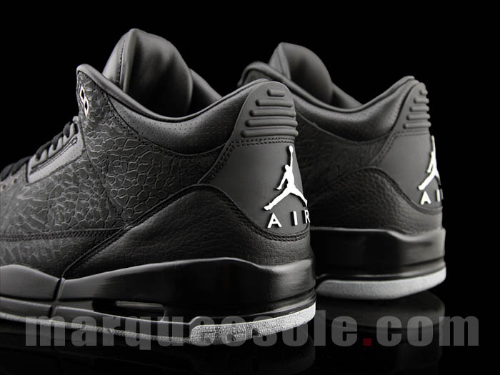 air jordan 3 black flip