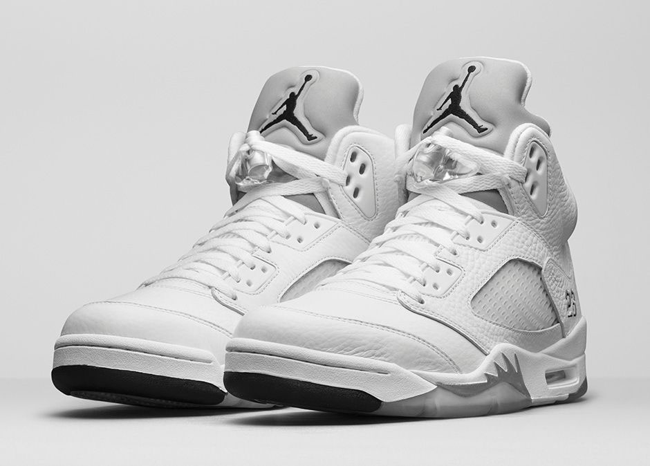 jordan 5's white