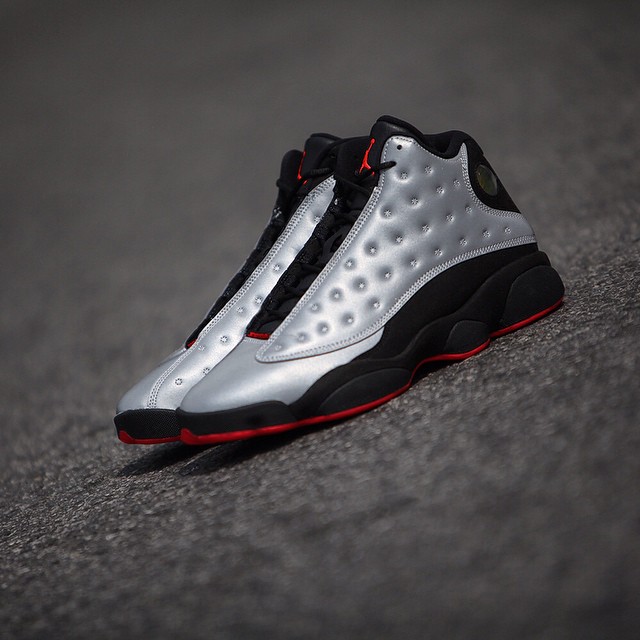 Jordan 13 hot sale metallic silver