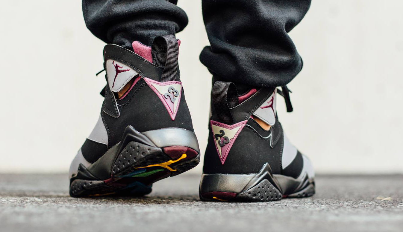 See How 'Bordeaux' Air Jordan 7s Look On-Feet Before Tomorrow's Release |  Sole Collector