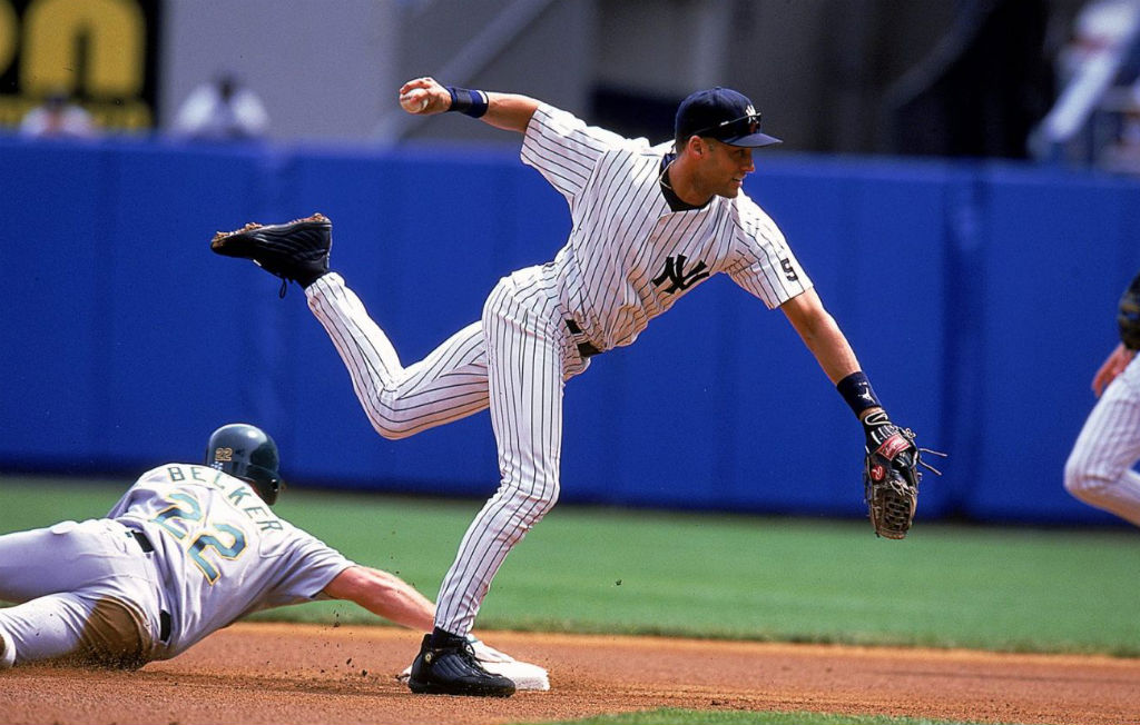 derek jeter wearing jordans