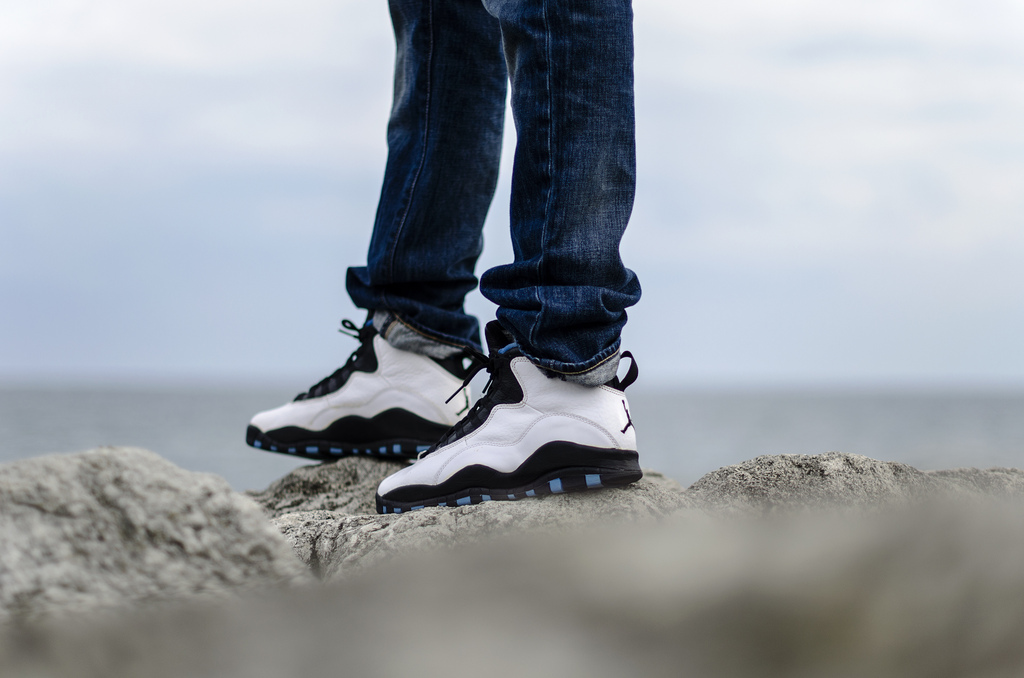 powder blue 10s on feet