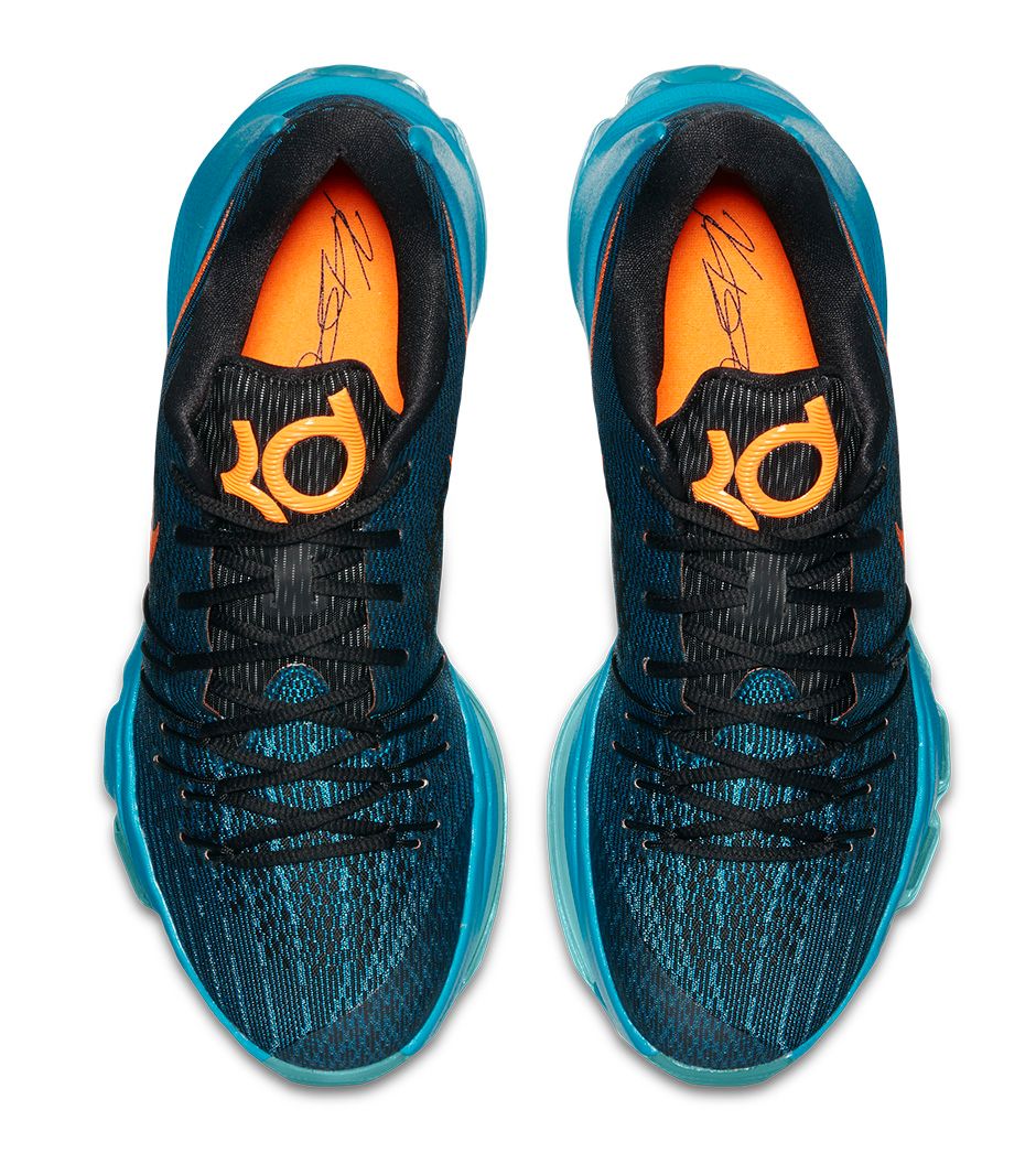 kd shoes blue and orange