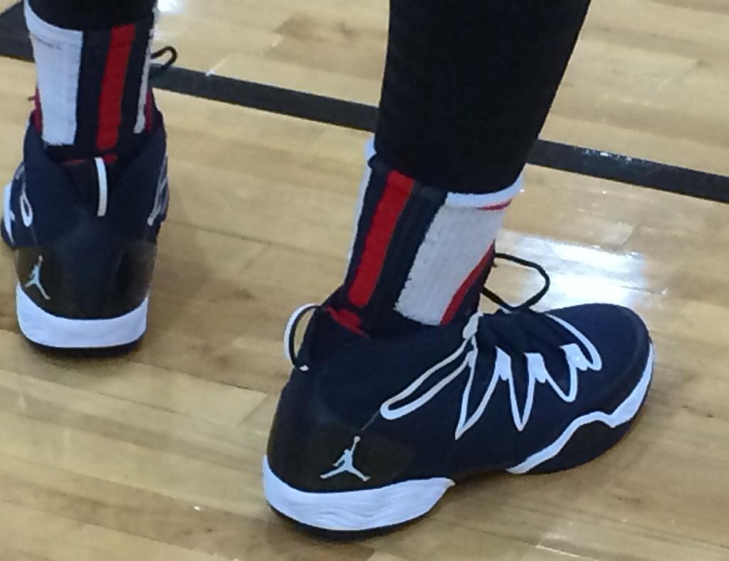 Andre Drummond wearing Air Jordan XX8 28 SE USA Away