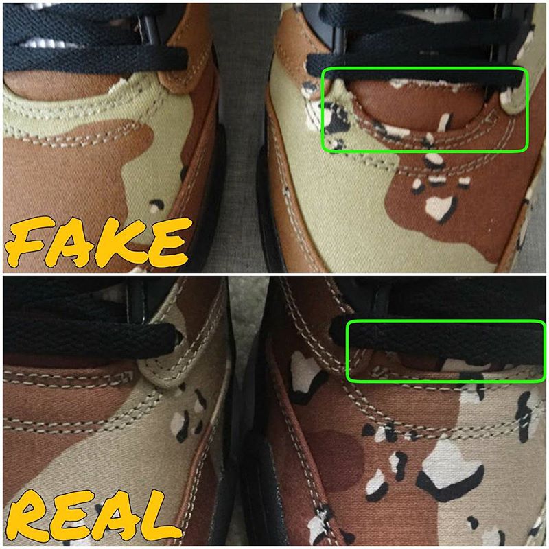 How To Tell If Your 'Camo' Supreme Air Jordan 5s Are Real Or Fake