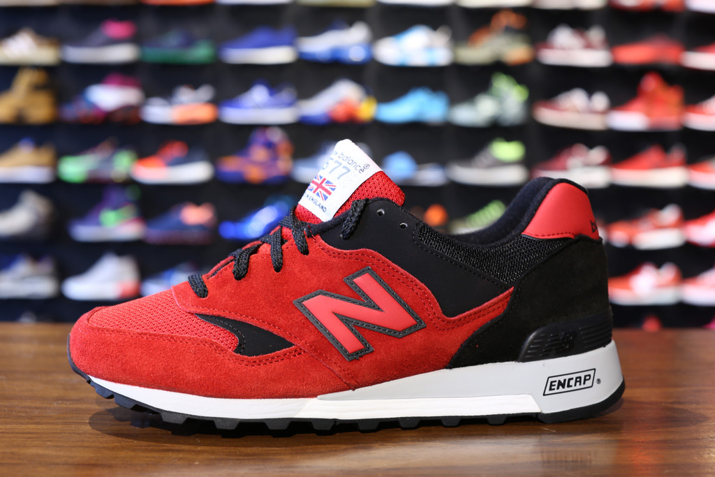 red black and white new balance